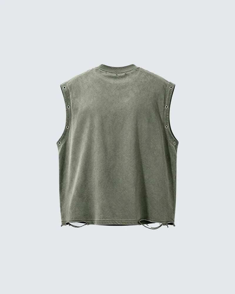 KIIKIO Gothic Distressed Vest