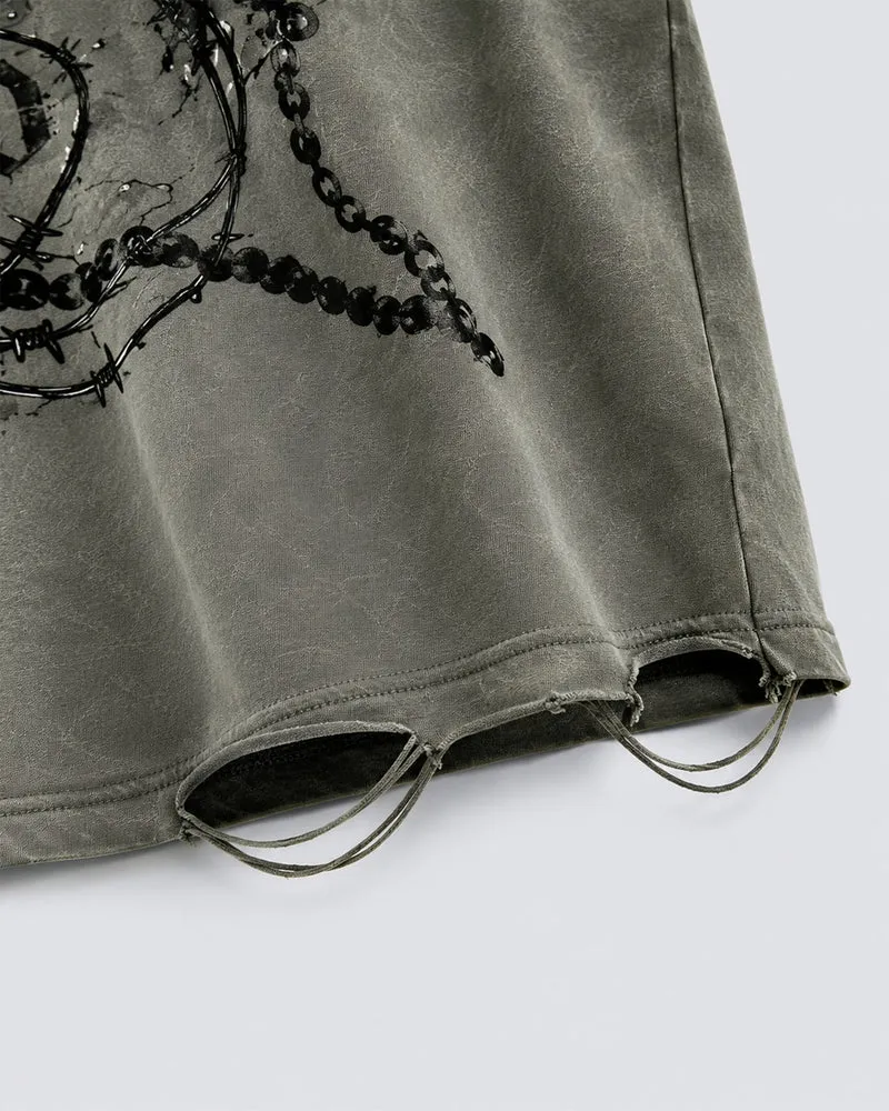 KIIKIO Gothic Distressed Vest