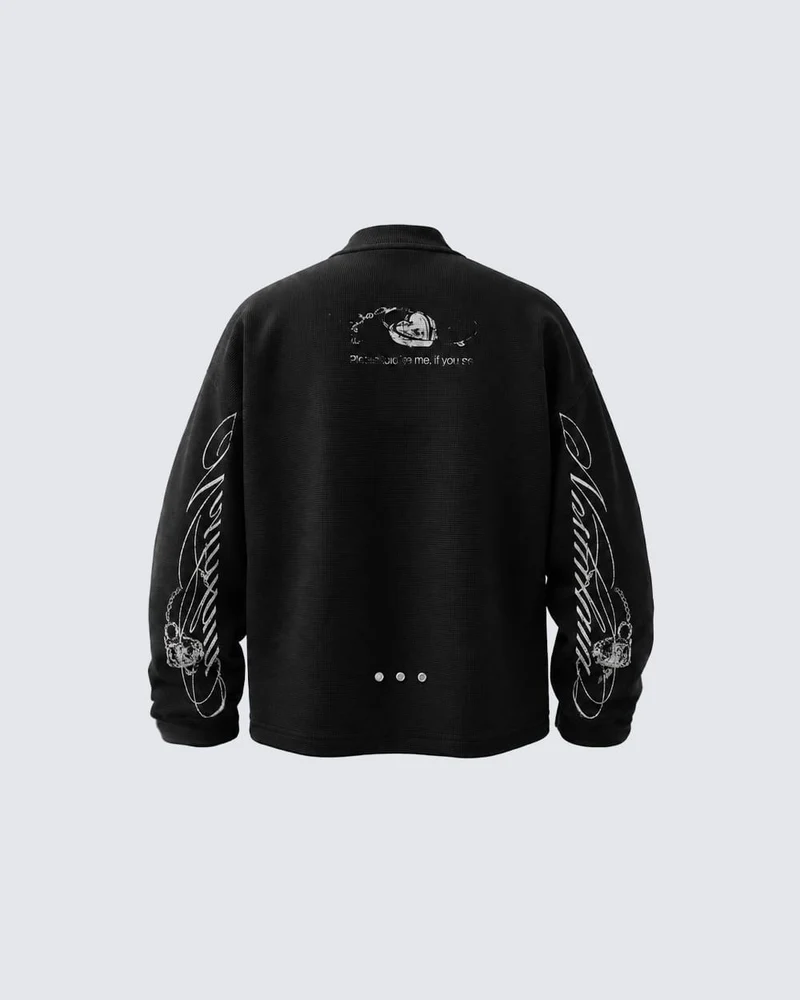 KIIKIO Gothic Dark Printed Sweater