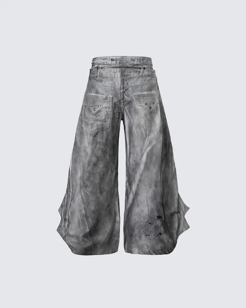 KIIKIO Grunge Washed Jeans