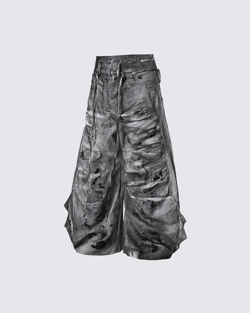 KIIKIO Grunge Washed Jeans