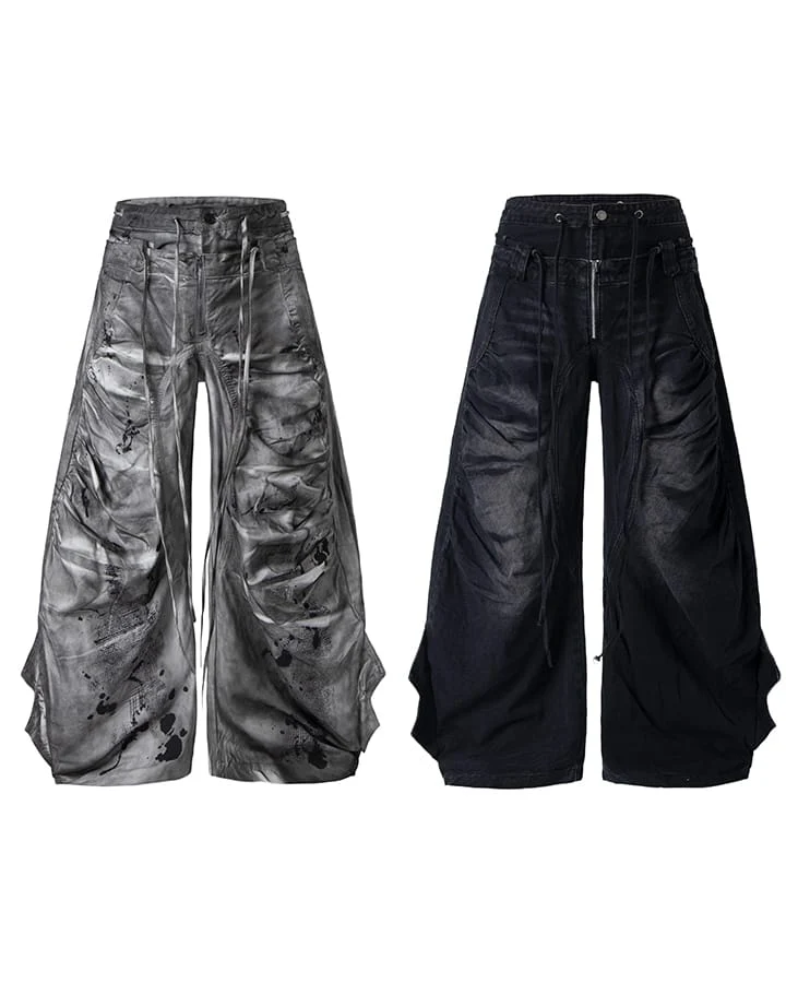 KIIKIO Grunge Washed Jeans