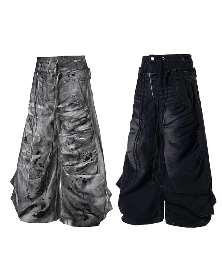 KIIKIO Grunge Washed Jeans