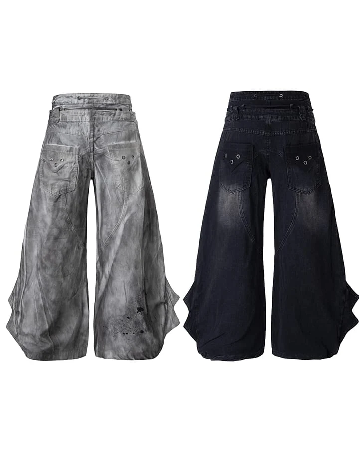 KIIKIO Grunge Washed Jeans
