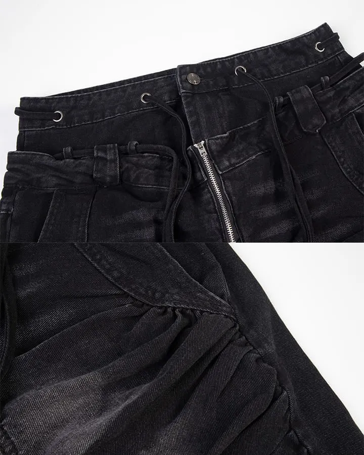 KIIKIO Grunge Washed Jeans
