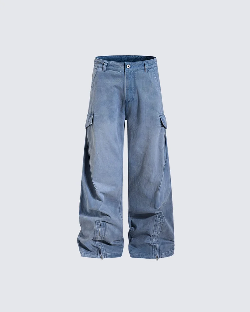 KIIKIO Utility Zipper Cargo Pants