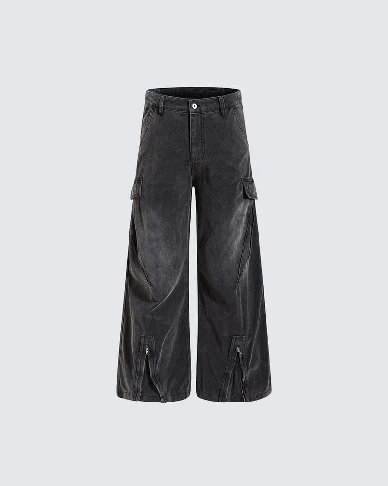 KIIKIO Utility Zipper Cargo Pants