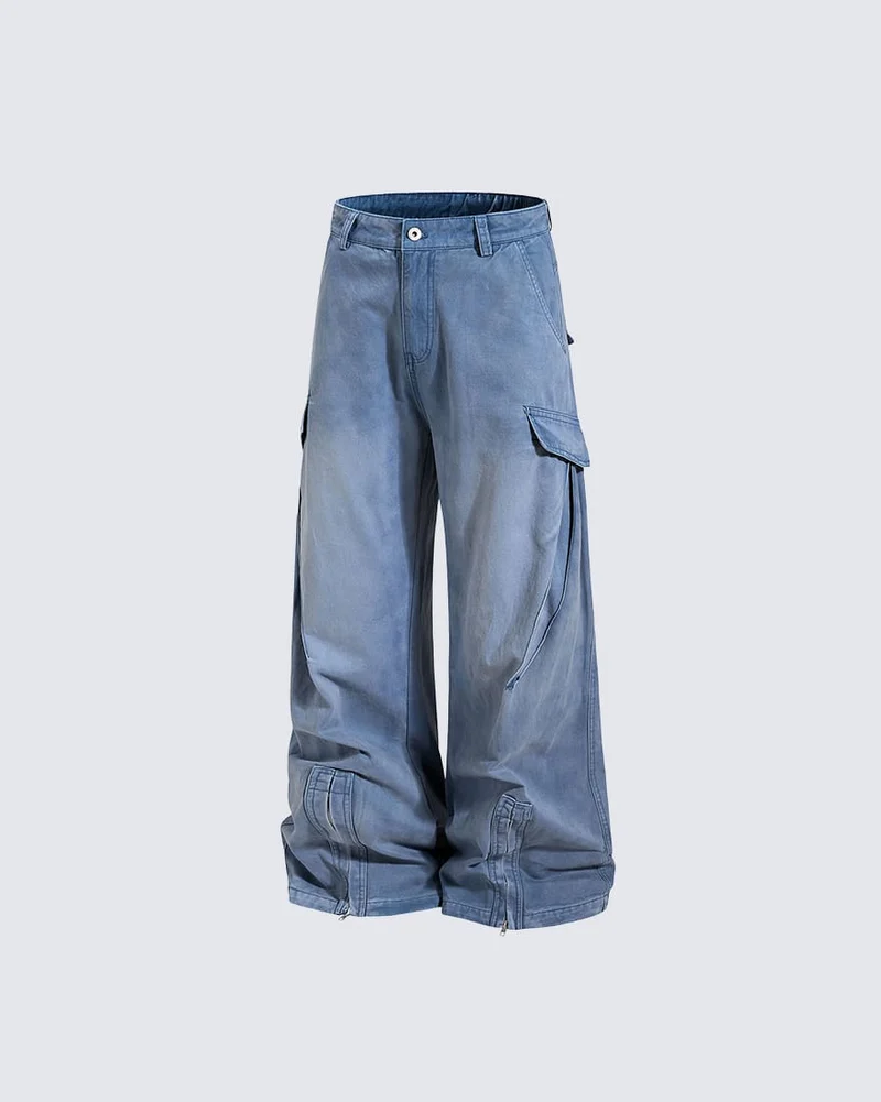 KIIKIO Utility Zipper Cargo Pants