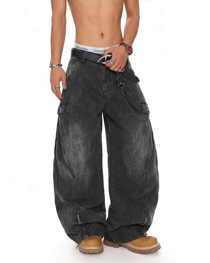 KIIKIO Utility Zipper Cargo Pants