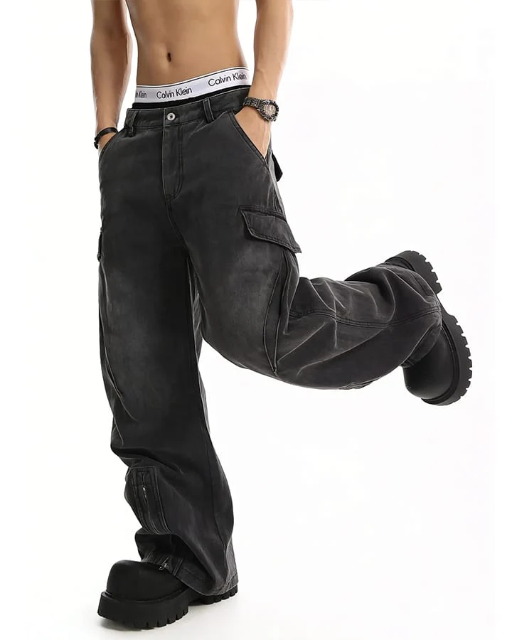 KIIKIO Utility Zipper Cargo Pants