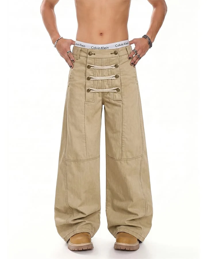 KIIKIO High Street Layered Jeans