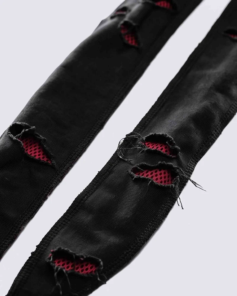 KIIKIO RED RUST Series | Distressed-Effect Hooded Balaclava