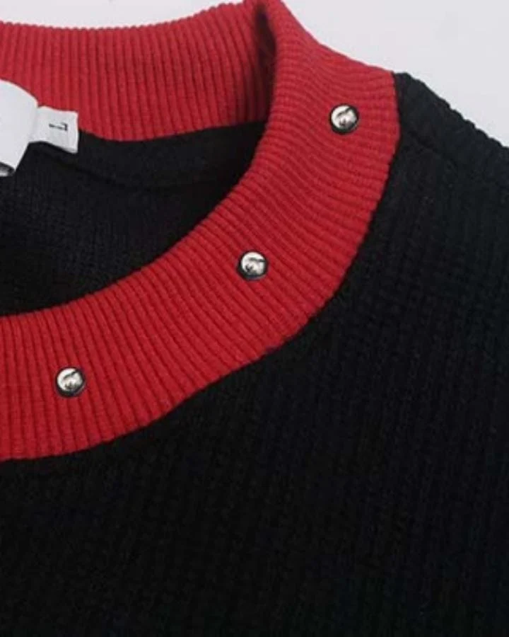 American Vintage-Style Rivet-Detail Graphic T-Shirt