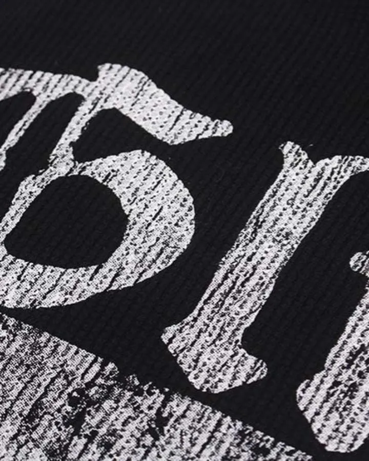 American Vintage-Style Rivet-Detail Graphic T-Shirt
