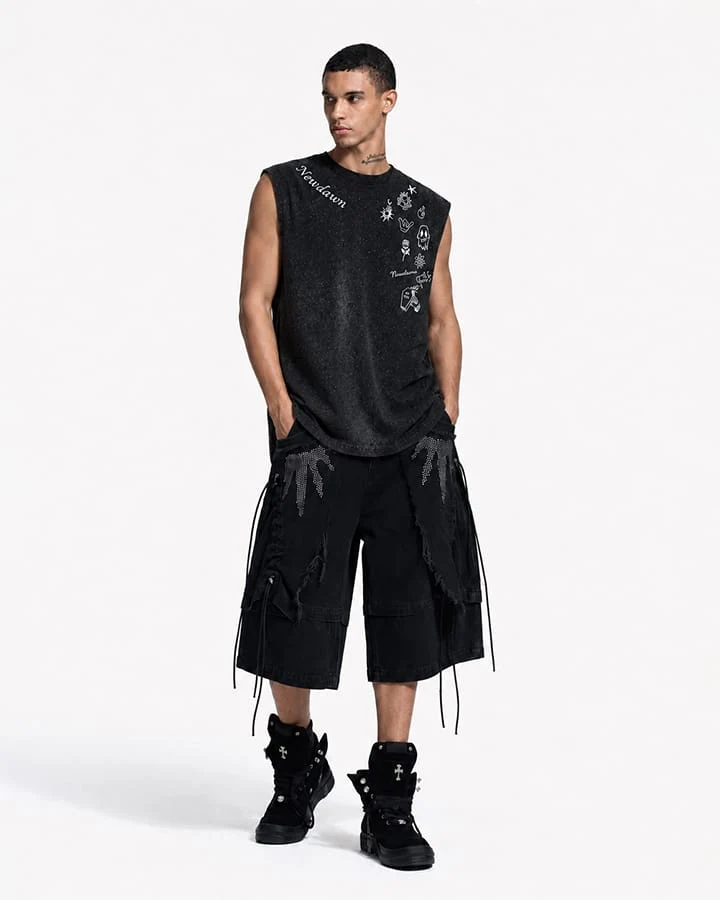 KIIKIO Dark Printed Vest