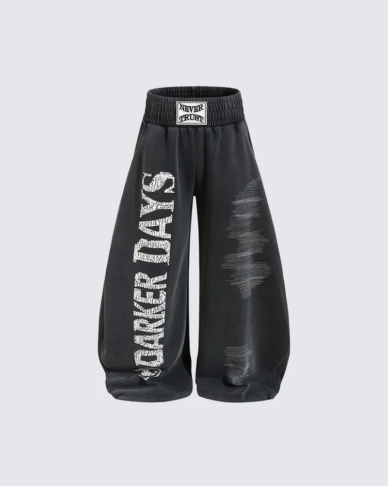KIIKIO Dark Washed Sweatpants