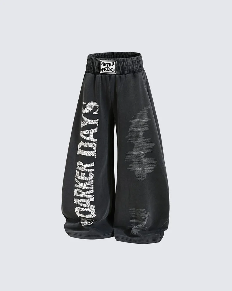 KIIKIO Dark Washed Sweatpants