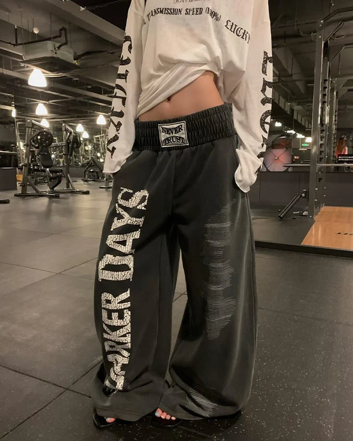 KIIKIO Dark Washed Sweatpants