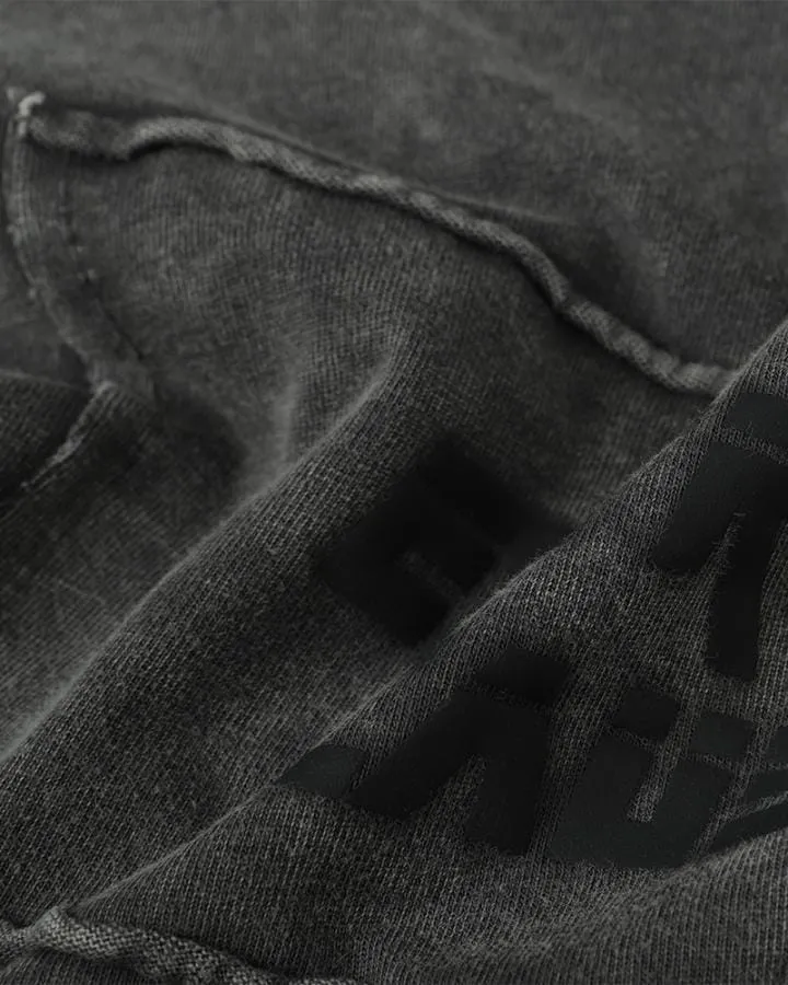 KIIKIO Simple Washed Panel Seam Long-Sleeve T-Shirt