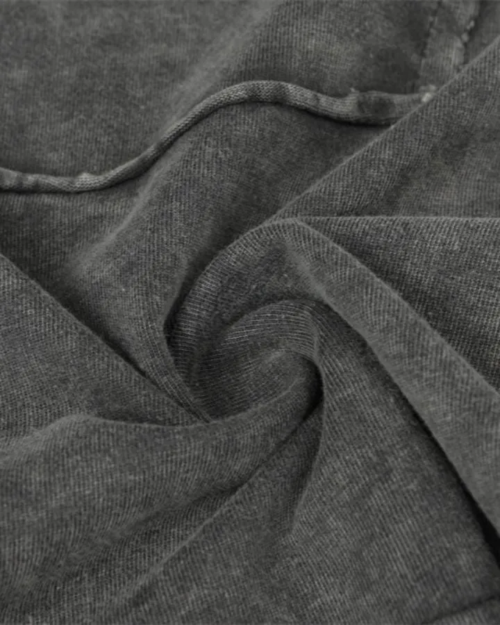 KIIKIO Simple Washed Panel Seam Long-Sleeve T-Shirt