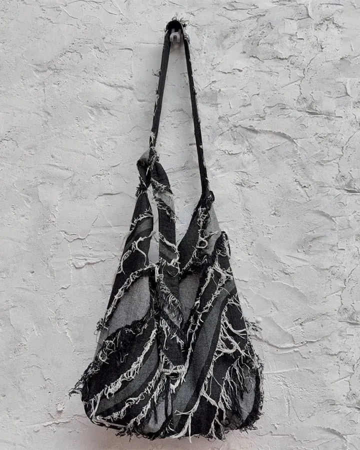 KIIKIO Grunge Distressed Shoulder Bag