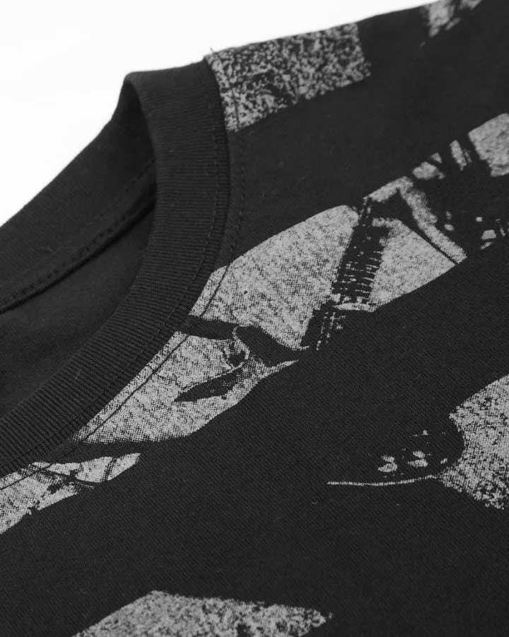KIIKIO Retro Cross Graphic Long Sleeve Tee