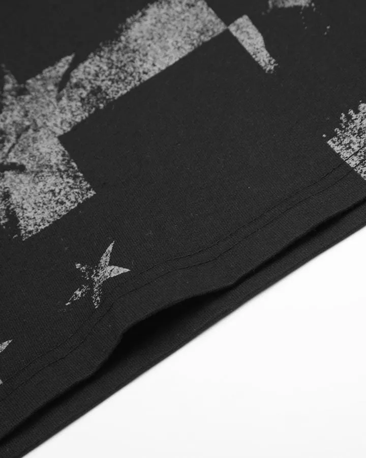 KIIKIO Retro Cross Graphic Long Sleeve Tee