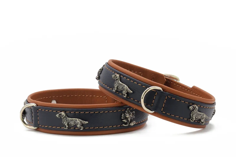 Halsband Dackel - Dunkelblau