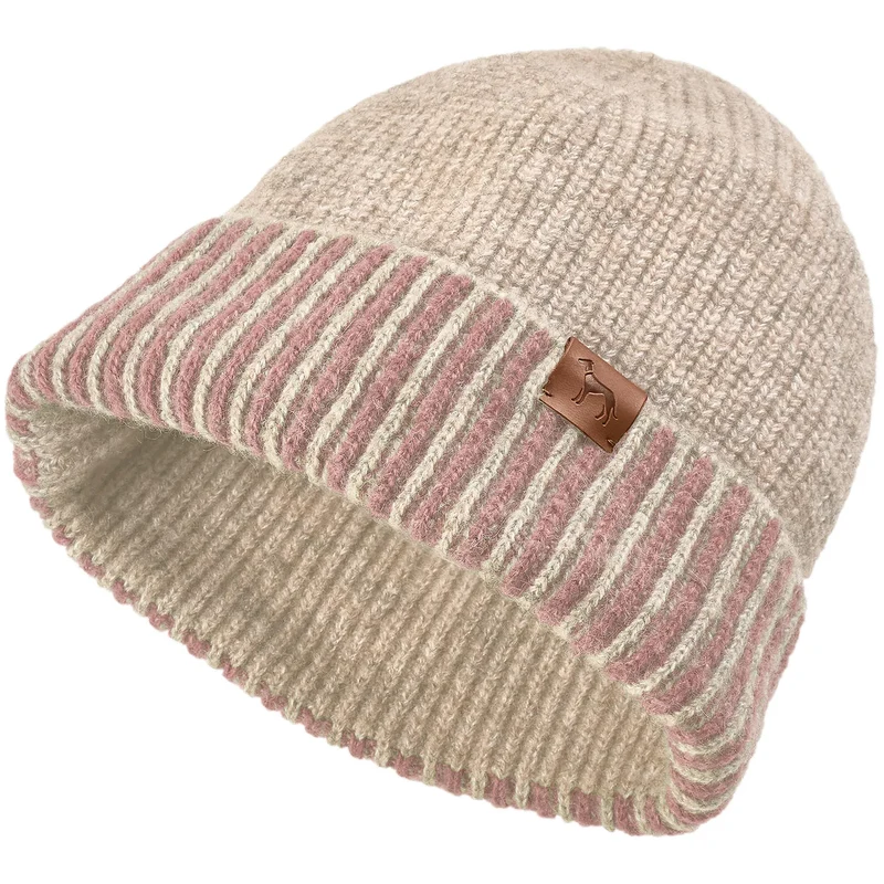 Hundepullover Odense mit Mütze Set creme/rosa