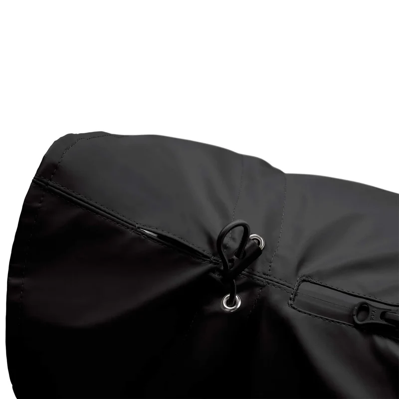 Hunde-Regenmantel schwarz