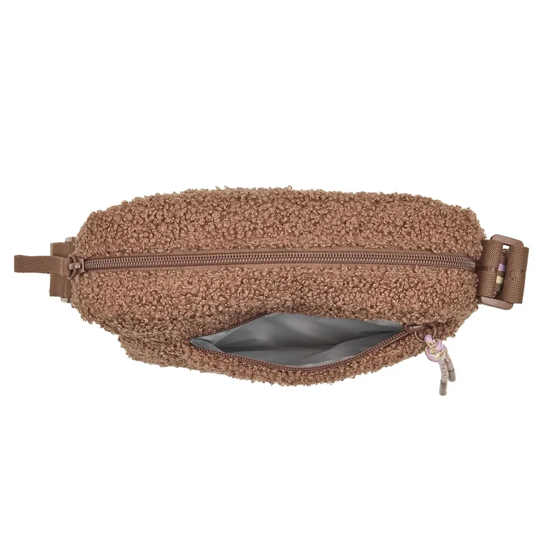 Square Bag Noka Teddy-Fleece braun
