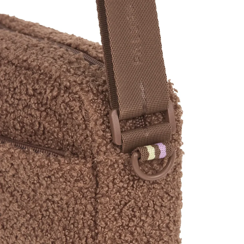 Square Bag Noka Teddy-Fleece braun