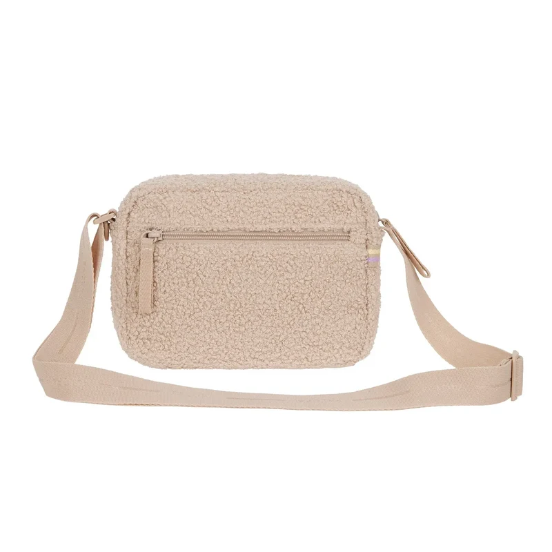 Square Bag Noka Teddy-Fleece beige