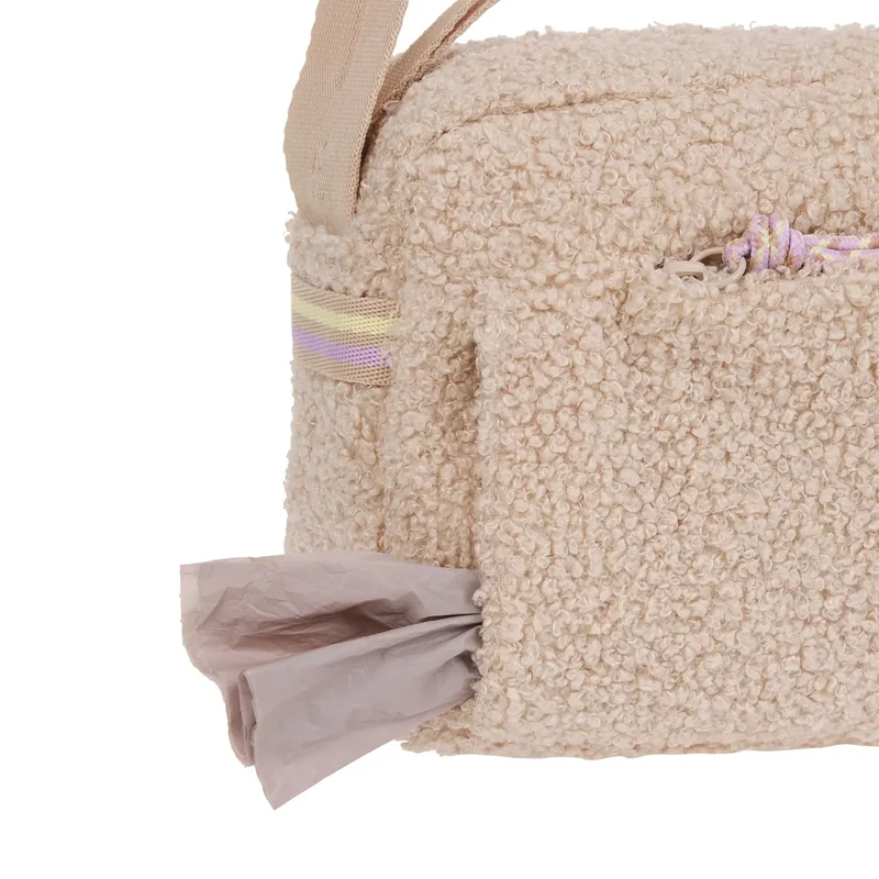 Square Bag Noka Teddy-Fleece beige