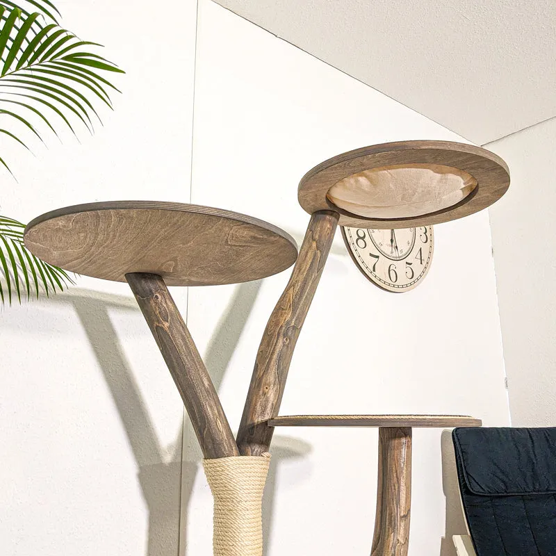 Naturkratzbaum C0047 Kratzbaum Natur Holz Design 165 cm hoch Katzenbaum