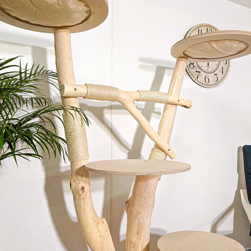 Naturkratzbaum 4292 Kratzbaum Natur Holz Design 170 cm hoch Katzenbaum