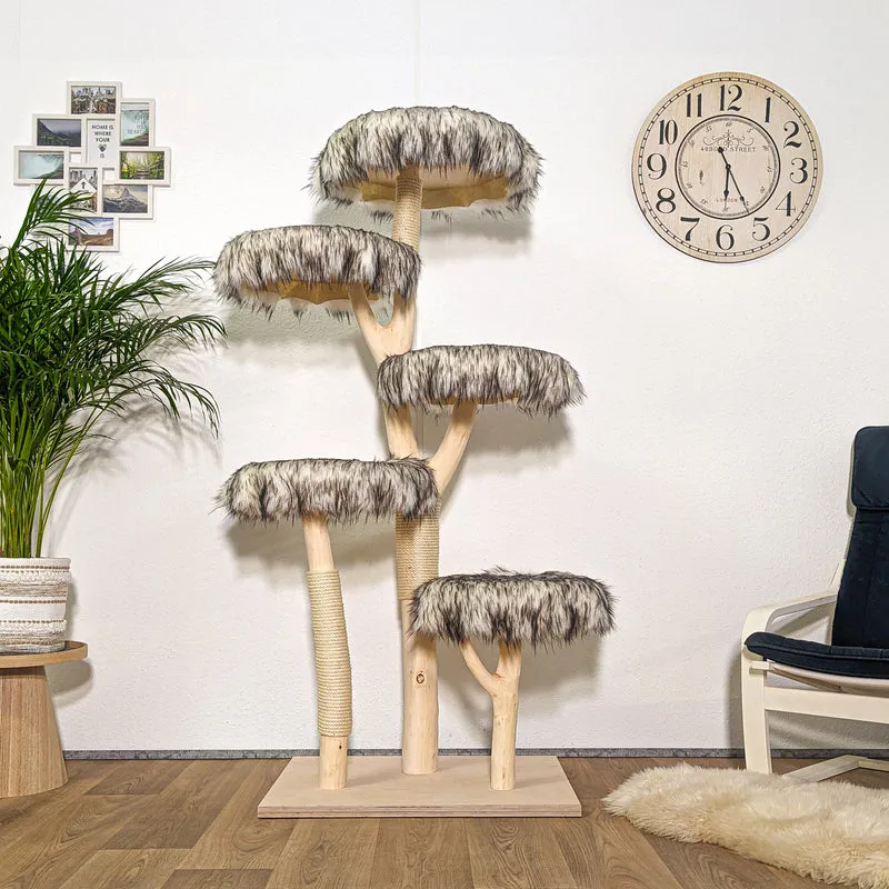 Naturkratzbaum 4283 Kratzbaum Natur Holz Design 174 cm hoch Katzenbaum