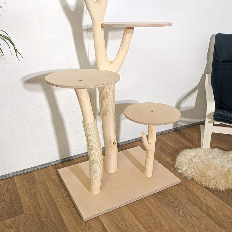 Naturkratzbaum 4283 Kratzbaum Natur Holz Design 174 cm hoch Katzenbaum