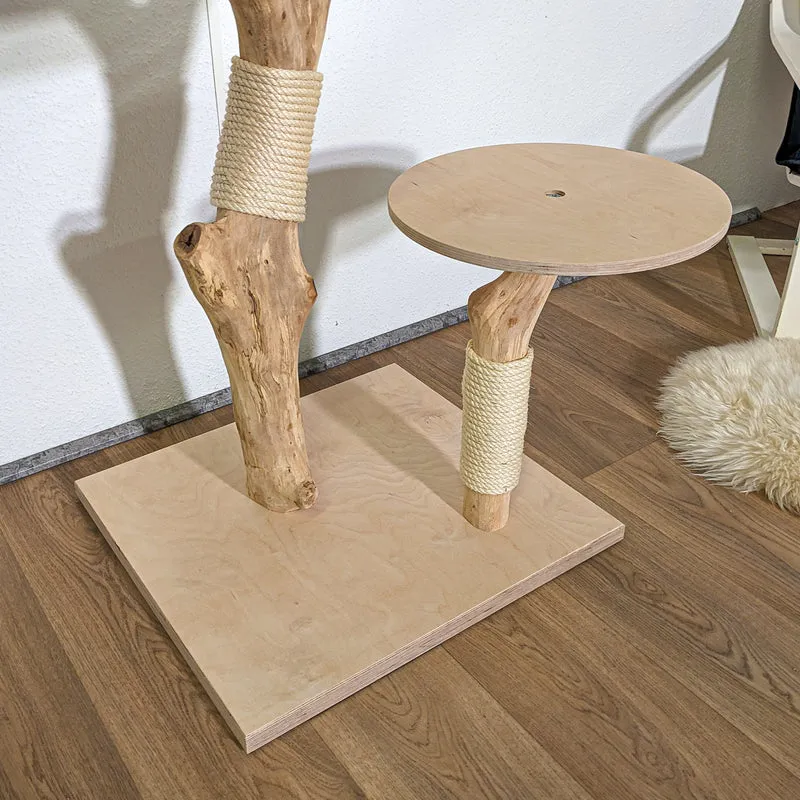 Naturkratzbaum 4284 Kratzbaum Natur Holz Design 115 cm hoch Katzenbaum