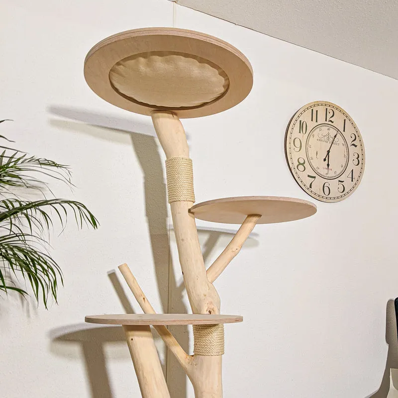 Naturkratzbaum 4277 Kratzbaum Natur Holz Design 175 cm hoch Katzenbaum