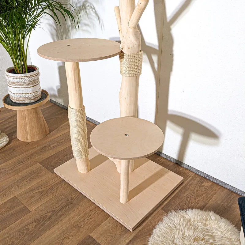 Naturkratzbaum 4277 Kratzbaum Natur Holz Design 175 cm hoch Katzenbaum