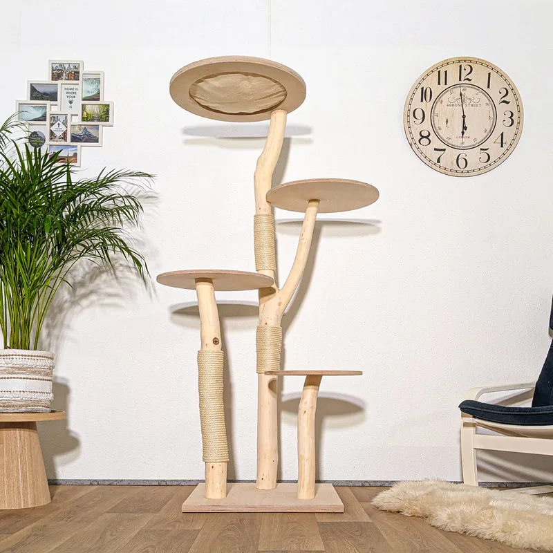 Naturkratzbaum 4276 Kratzbaum Natur Holz Design 175 cm hoch Katzenbaum