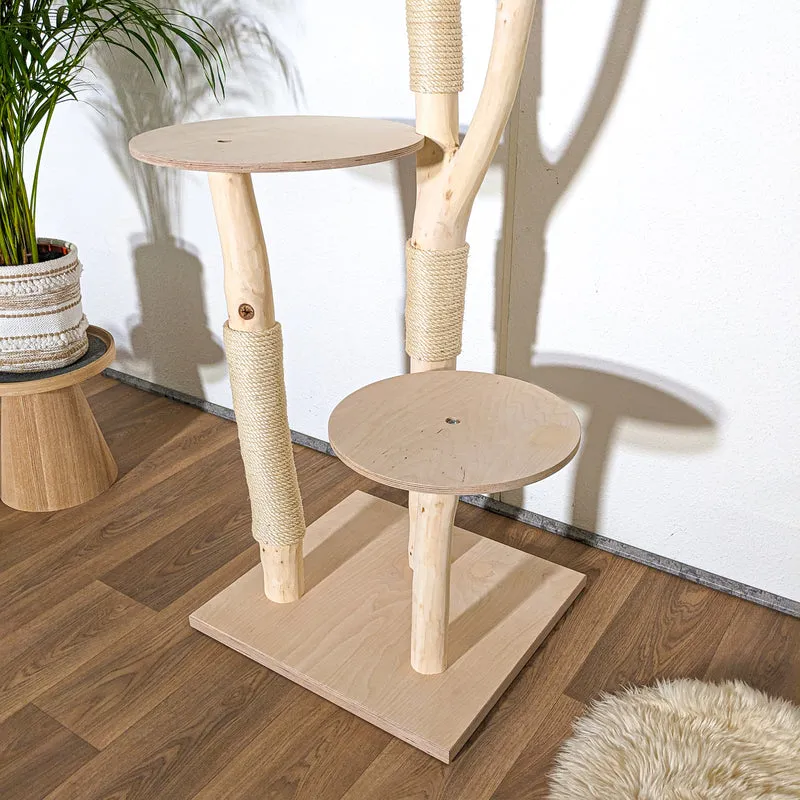 Naturkratzbaum 4276 Kratzbaum Natur Holz Design 175 cm hoch Katzenbaum