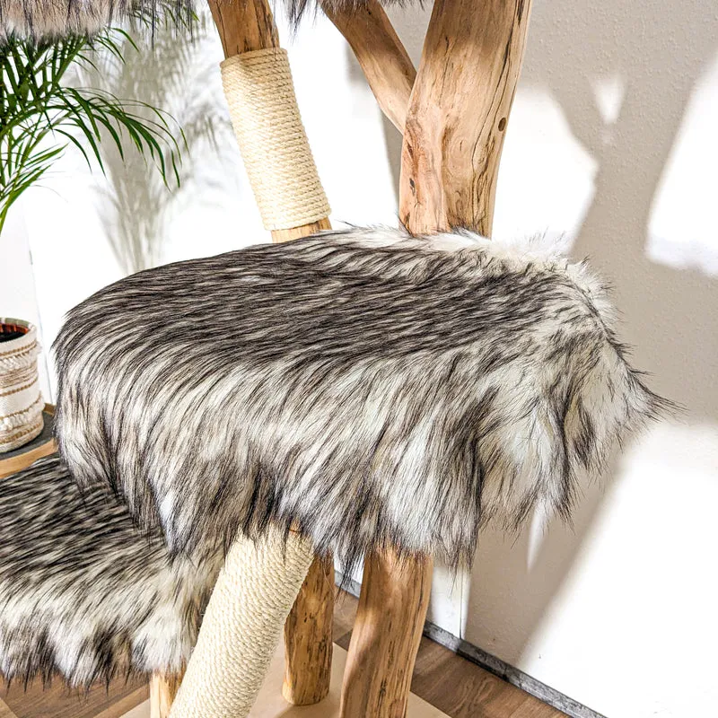Naturkratzbaum 4275 Kratzbaum Natur Holz Design 175 cm hoch Katzenbaum