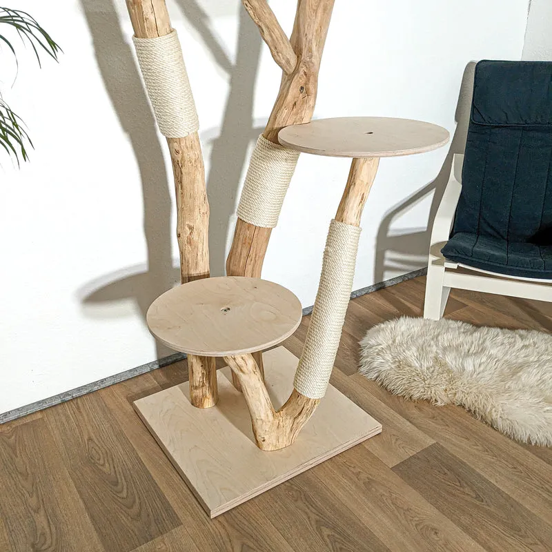 Naturkratzbaum 4275 Kratzbaum Natur Holz Design 175 cm hoch Katzenbaum