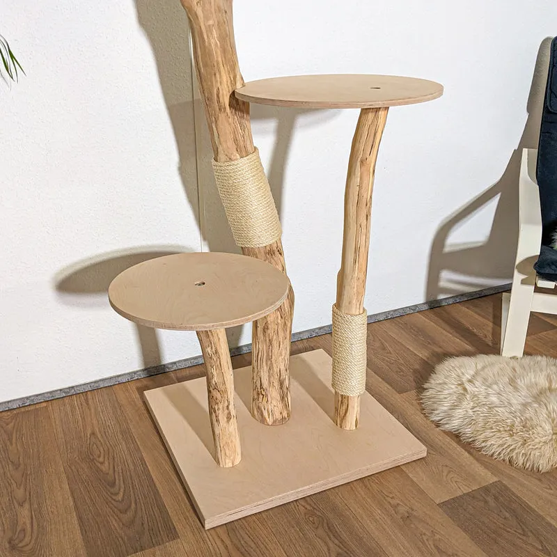 Naturkratzbaum 4271 Kratzbaum Natur Holz Design 173 cm hoch Katzenbaum