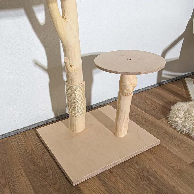 Naturkratzbaum 4263 Kratzbaum Natur Holz Design 135 cm hoch Katzenbaum