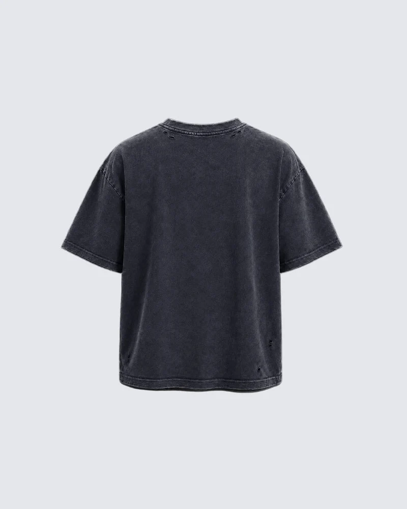 KIIKIO Grunge Distressed Tee