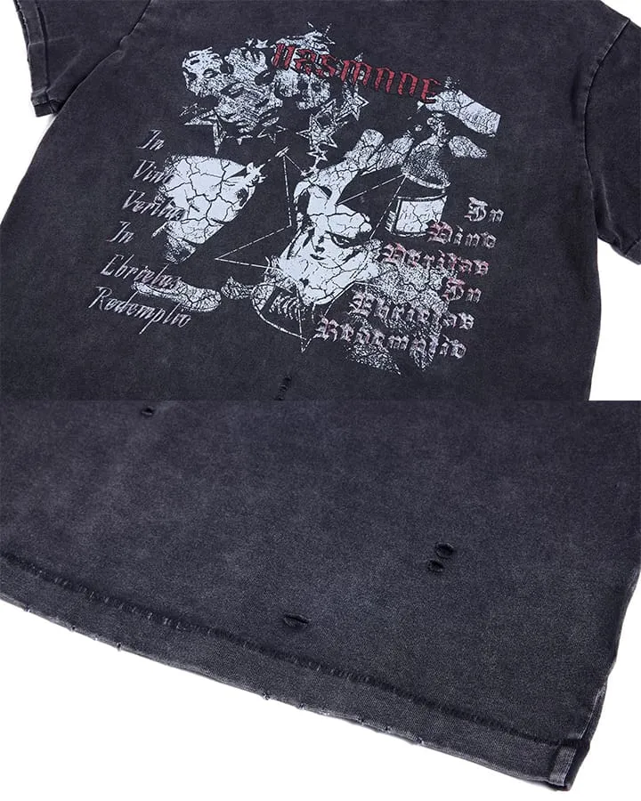 KIIKIO Grunge Distressed Tee