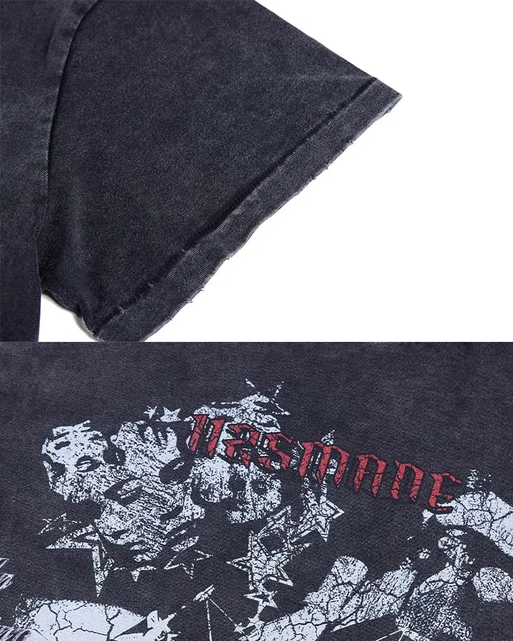 KIIKIO Grunge Distressed Tee